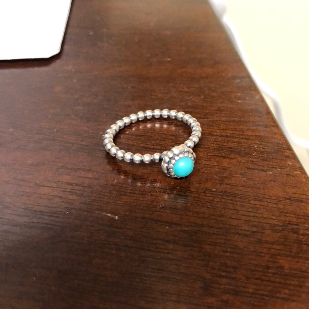 Pandora Turquoise ring! Size 60 (9)